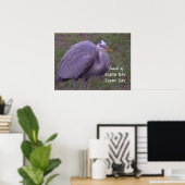 Great Blue Heron Territory Poster (Thuiskantoor)