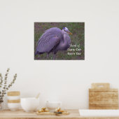Great Blue Heron Territory Poster (Keuken)