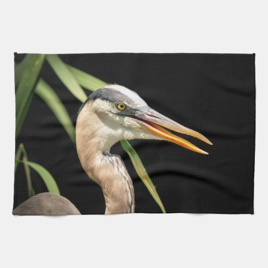 Great Blue Heron Theedoek (Horizontaal)