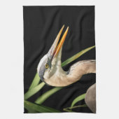 Great Blue Heron Theedoek (Verticaal)