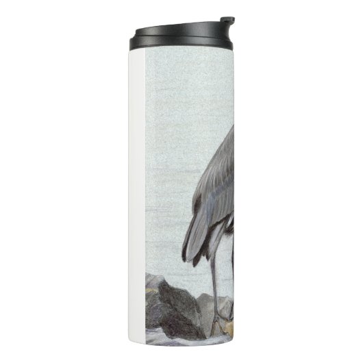 Great Blue Heron Thermosbeker (Gedraaid links)