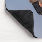 Great Blue Heron tijdens de vlucht Muismat (Hoek)