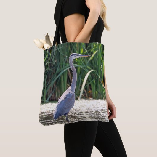 Great Blue Heron Tote Bag (Dichtbij)