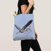 Great Blue Heron Tote Bag (Dichtbij)