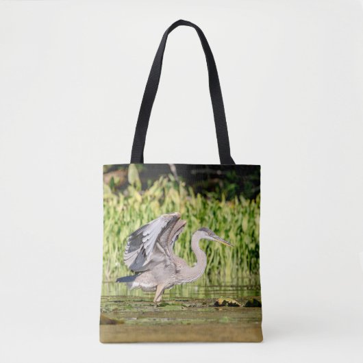 Great Blue Heron Tote Bag (Voorkant)
