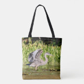 Great Blue Heron Tote Bag (Achterkant)
