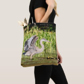 Great Blue Heron Tote Bag (Dichtbij)