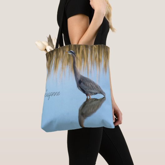 Great Blue Heron Tote Bag (Dichtbij)