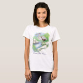 Great Blue Heron Totem T-Shirt (Voorkant volledig)