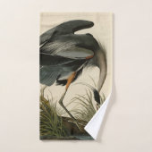 Great Blue Heron uit Audubon's Birds of America Bad Handdoek (Handdoek)