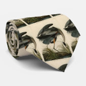 Great Blue Heron uit Audubon's Birds of America Stropdas (Opgerold)