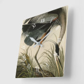 Great Blue Heron uit Audubon's Birds of America Vierkante Klok (Hoek)