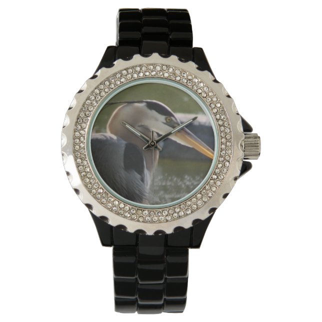 Great Blue Heron Watch Horloge (Voorkant)