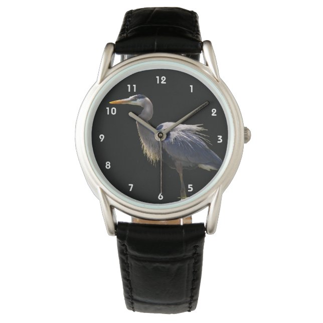 Great Blue Heron Watch Horloge (Voorkant)