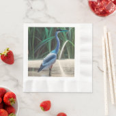 Great Blue Heron Waterverf Paper Napkin Servet (Insitu)