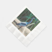 Great Blue Heron Waterverf Paper Napkin Servet (Hoek)