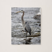 Great Blue Heron Wildlife Birdlover Foto Legpuzzel (Verticaal)
