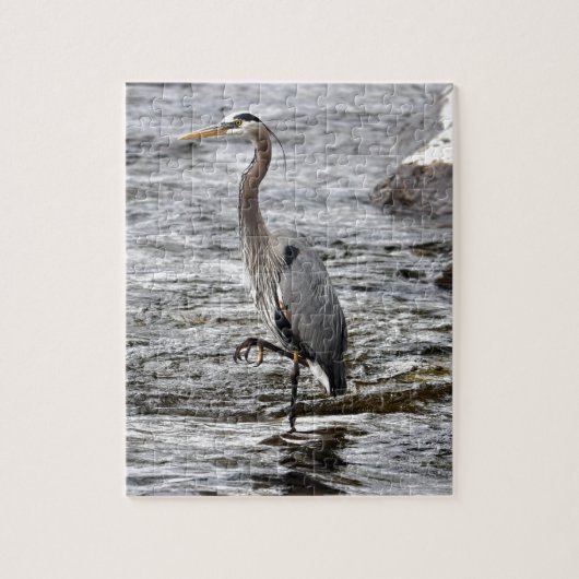 Great Blue Heron Wildlife Birdlover Foto Legpuzzel (Verticaal)