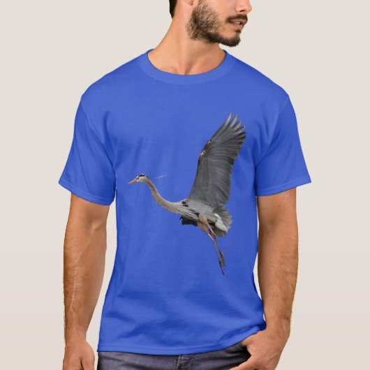 GREAT BLUE HERON Wildlife T-Shirt (Voorkant)