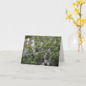 Great Blue Herons Nesting Kaart (Gele Bloem)