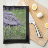 Great Blue Heron's Territory Theedoek (Quarter Fold)