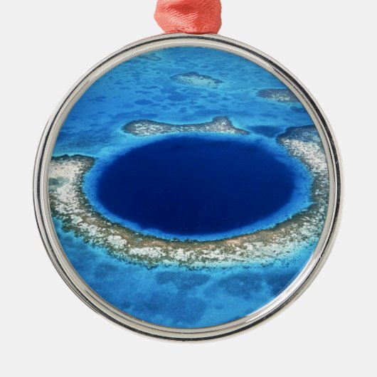 GREAT BLUE HOLE 2 METALEN ORNAMENT (Voorkant)