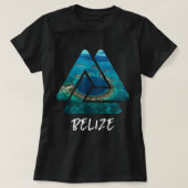 Great Blue Hole Belize-reiscadeau T-shirt (Design voorkant)