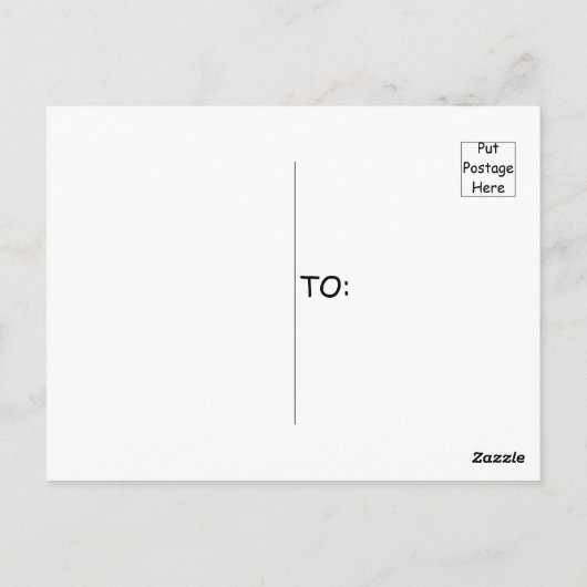 Great Blue Tsunami Wave Art Briefkaart (Achterkant)