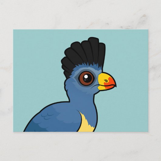 Great Blue Turaco Briefkaart (Voorkant)