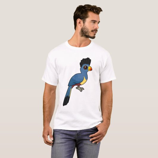 Great Blue Turaco T-shirt (Voorkant volledig)