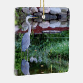 Great Blue Zen Keramisch Ornament (Rechts)