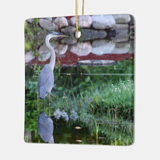 Great Blue Zen Keramisch Ornament (Links)