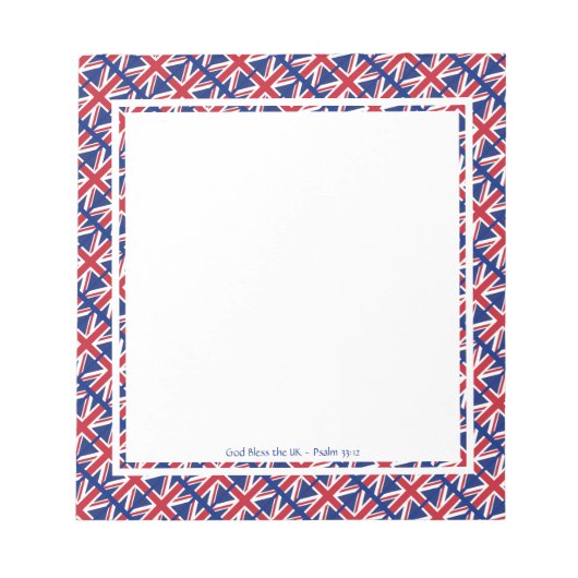 GREAT BRITAIN UK Patriotic Personalized BRITISH Notitieblok (Voorkant)