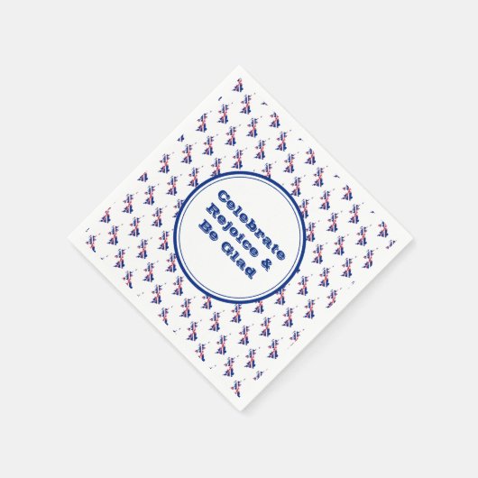 GREAT BRITAIN UK Personalized Celebrate Rejoice Servet (Hoek)