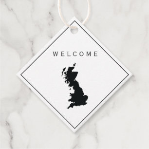 Great Britain Wedding Welcome Bag Gift Label, Vere Bedankjes Labels
