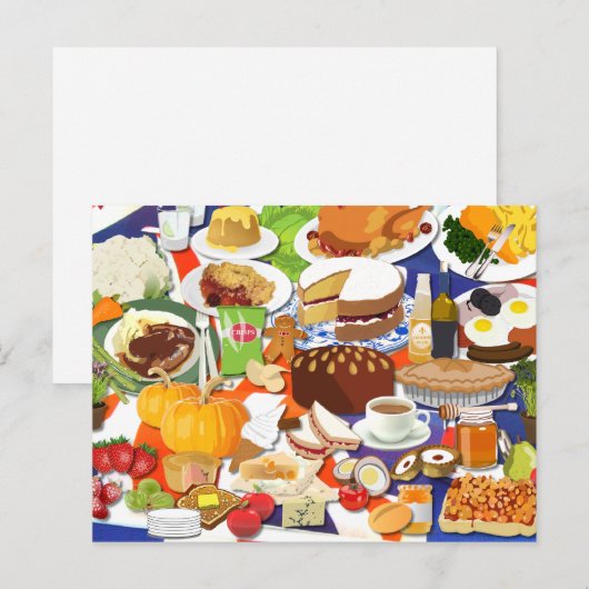 Great British Food Briefkaart (Voorkant / Achterkant)
