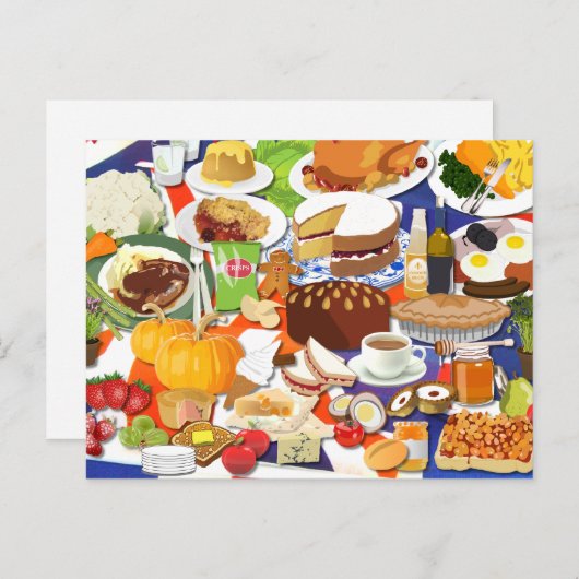 Great British Food Briefkaart (Voorkant / Achterkant)