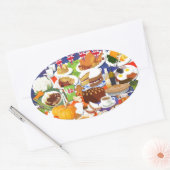 Great British Food Ovale Sticker (Envelop)