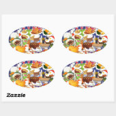 Great British Food Ovale Sticker (Vel)