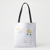 Great British Kittens - Cute White cat canvas tas (Voorkant)