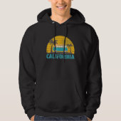 Great California Retro Surf Van Coast Driving Fami Hoodie (Voorkant)