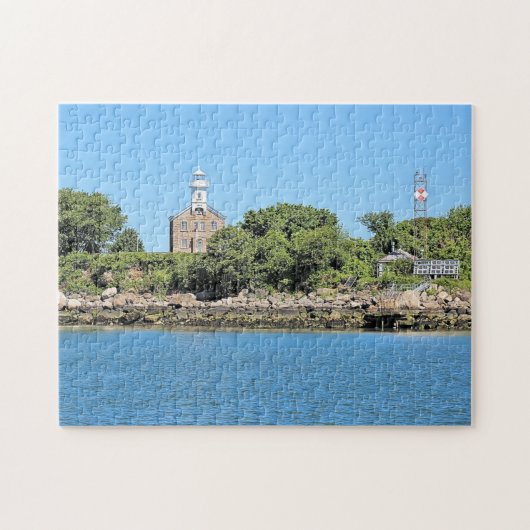 Great Captain Island Lighthouse Connecticut Puzzle Legpuzzel (Horizontaal)