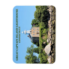 Great Captain Island Lighthouse, CT Photo Magnet Magneet