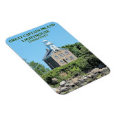 Great Captain Island Lighthouse, CT Photo Magnet Magneet (Rechterzijde)