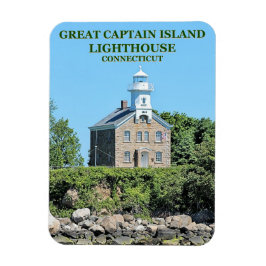 Great Captain Island Lighthouse, CT Photo Magnet Magneet