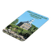 Great Captain Island Lighthouse, CT Photo Magnet Magneet (Linkerzijde)
