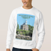 Great Captain Island Lighthouse, CT Sweatshirt (Voorkant)