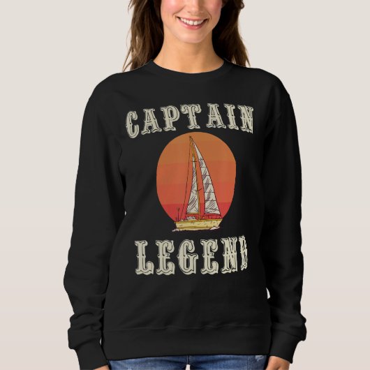 Great Captain Legend Sailing Apparel Sail Boat Ski Trui (Voorkant)
