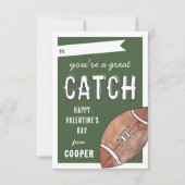 Great Catch Football Classroom Valentijnsdag Kaart (Voorkant)