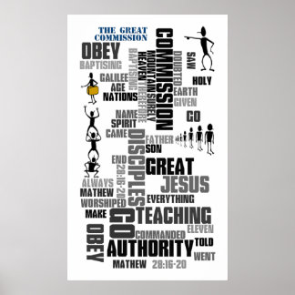 Great Commission Mathew 28 (v1) Poster